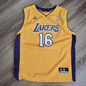 Lakers PAU GASOL #16 Adidas Basketball Jersey